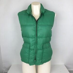Vintage FROSTLINE Down Puffer Vest Colorado Kelly Green Women’s Size S Gorpcore